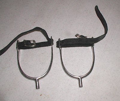 Men's stainless steel English spurs