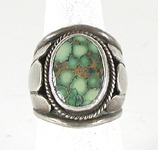 vintage sterling silver Southwest style turquoise ring size 10 1/2