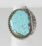 vintage sterling silver turquoise ring size 6 1/4