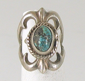vintage sterling silver and Turquoise Ring size 5 3/4