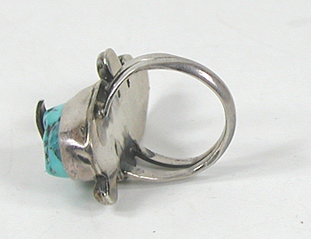 vintage sterling silver and Turquoise ring size 6