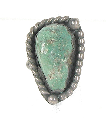 vintage sterling silver and Turquoise ring size 6 1/2