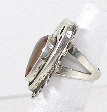 vintage sterling silver and Carnelian Ring size 4