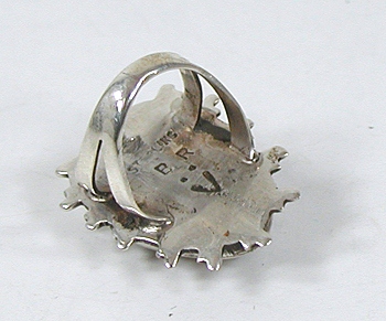 vintage sterling silver and Carnelian Ring size 4