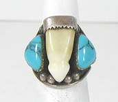 vintage sterling silver and Turquoise ring size 6 1/4