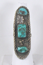 vintage sterling silver and Turquoise ring size 8 1/2