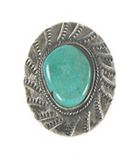 vintage sterling silver and Turquoise ring size 6 1/2