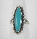 vintage sterling silver and Turquoise ring size 7 1/2
