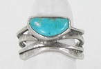 vintage sterling silver Turquoise Ring size 5 1/4
