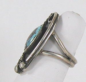 vintage sterling silver Turquoise Ring size 6 1/4