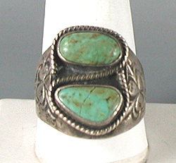 sterling silver Turquoise Ring size 13 1/2