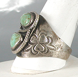 sterling silver Turquoise Ring size 13 1/2