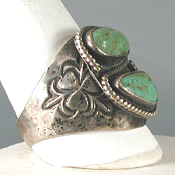 sterling silver Turquoise Ring size 13 1/2