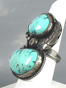 sterling silver Turquoise Ring size 10 1/2