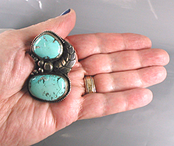 sterling silver Turquoise Ring size 10 1/2