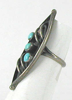 vintage sterling silver Turquoise Ring size 6