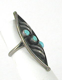 vintage sterling silver Turquoise Ring size 6