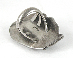 Authentic Native American vintage sterling silver and Turquoise Ring size 6 1/2 by Navajo artisan Dennis Smith