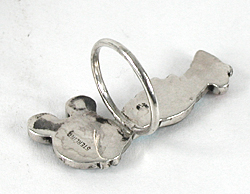 new old stock sterling silver Mickey Mouse Ring size 6 1/2