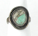 vintage new old stock sterling silver Boulder Turquoise Ring size 6 1/4