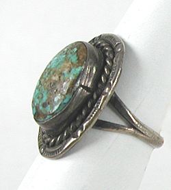 new old stock sterling silver Turquoise Ring size 6 1/2