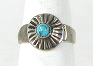 sterling silver turquoise Ring size 6 3/4