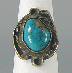 sterling silver Turquoise Ring size 8