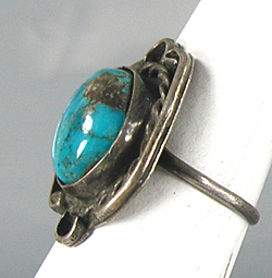 sterling silver Turquoise Ring size 8