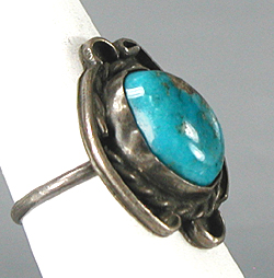 sterling silver Turquoise Ring size 8