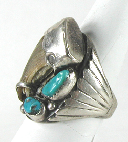 sterling silver Turquoise  Ring size 9 1/2