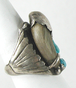 sterling silver Turquoise  Ring size 9 1/2