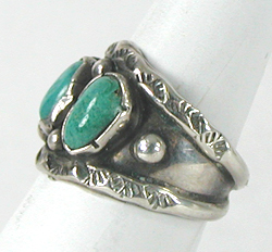 new old stock sterling silver Turquoise Ring size 8 1/2