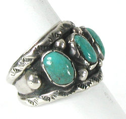 new old stock sterling silver Turquoise Ring size 8 1/2