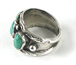 new old stock sterling silver Turquoise Ring size 8 1/2