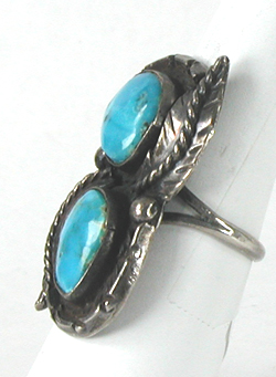 sterling silver Turquoise Ring size 9 1/4