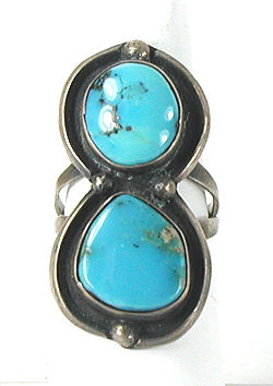 sterling silver Turquoise Ring size 9 1/4