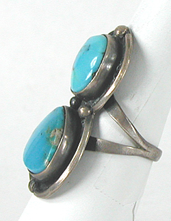 sterling silver Turquoise Ring size 9 1/4