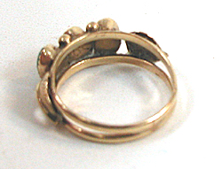 14K Gold Turquoise Ring size 6 1/2