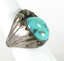 sterling silver Turquoise Ring size 9 1/2