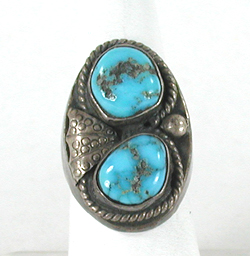 sterling silver Turquoise Ring size 10
