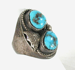 sterling silver Turquoise Ring size 10