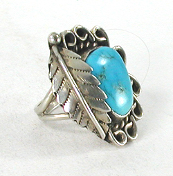 sterling silver Turquoise Ring size 6 1/2