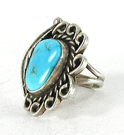 sterling silver Turquoise Ring size 6 1/2