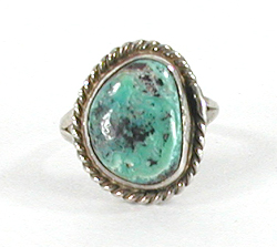 sterling silver Turquoise Ring size 7 1/2