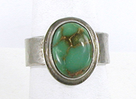 vintage sterling silver turquoise Ring size 8 1/2