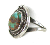 vintage sterling silver turquoise Ring size 8 1/2