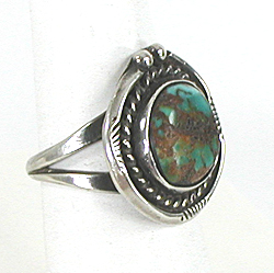 sterling silver Turquoise Ring size 8 1/2